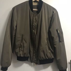 Green bomber jacket